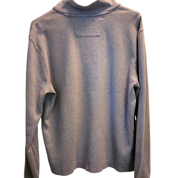 Banana Republic urban gray pullover‎ quarter zip tencel sweater mens size medium - Picture 2 of 8